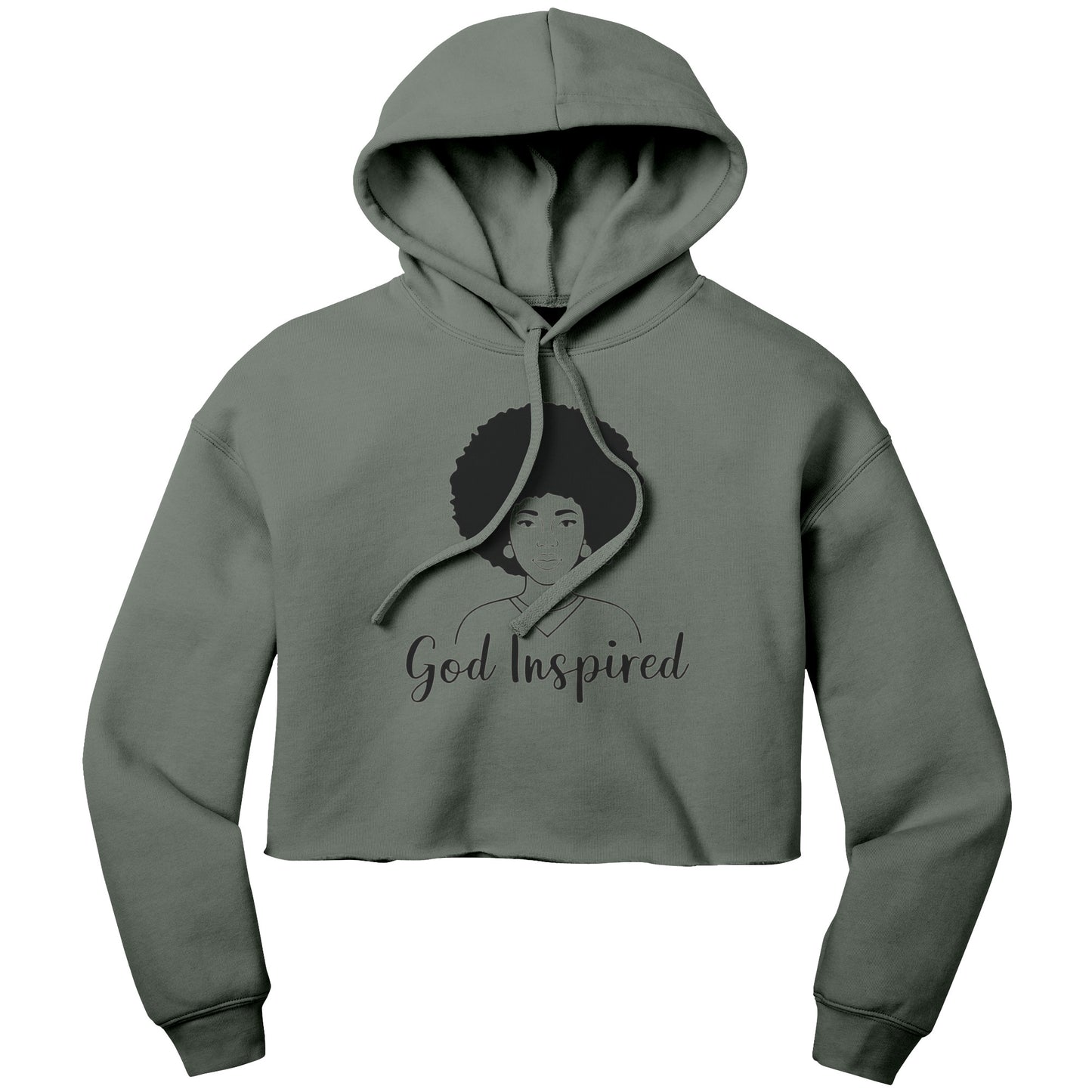 God Inspired | Bella Women's Fleece Hoodie for Christian Woman Afro Hair