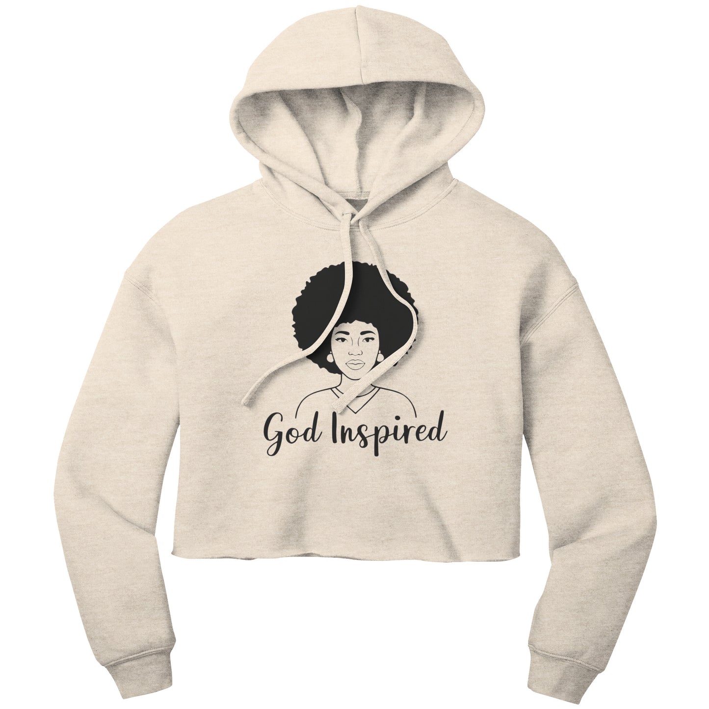 God Inspired | Bella Women's Fleece Hoodie for Christian Woman Afro Hair