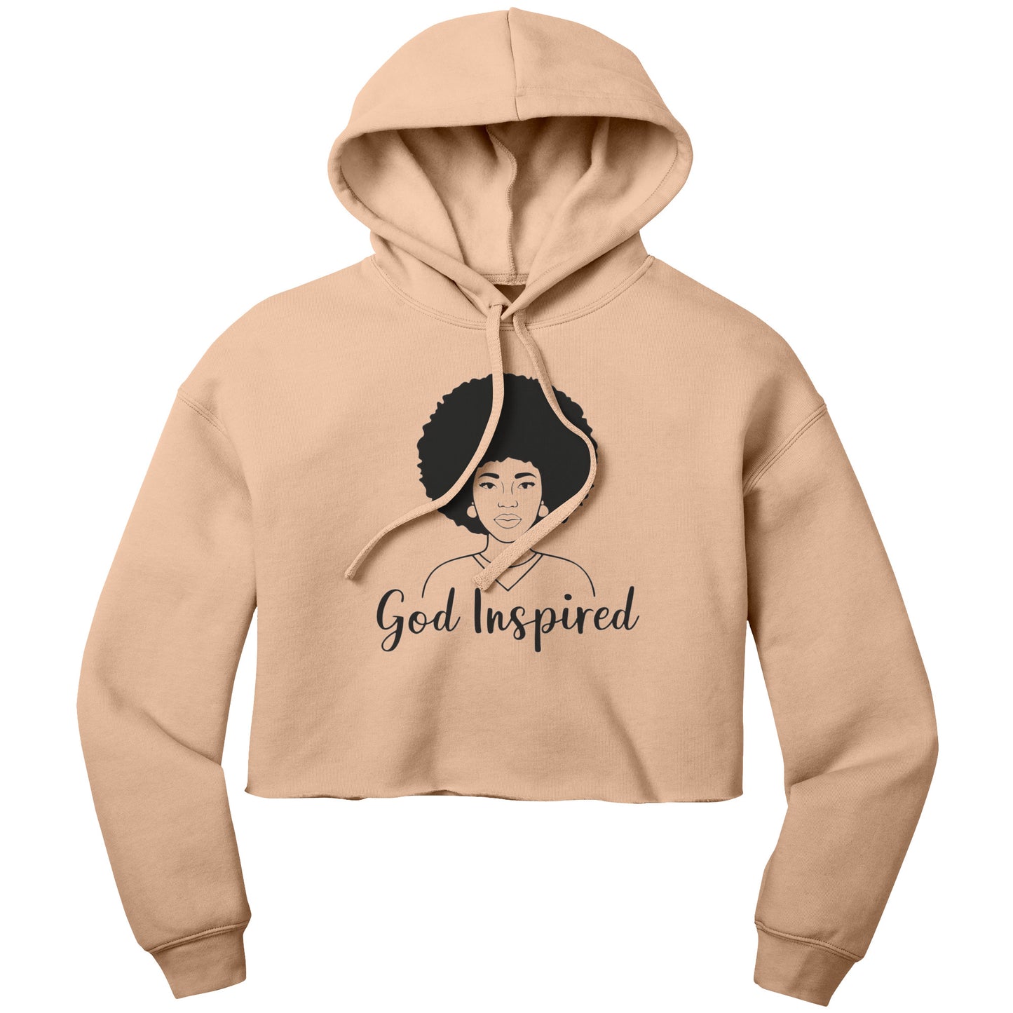 God Inspired | Bella Women's Fleece Hoodie for Christian Woman Afro Hair