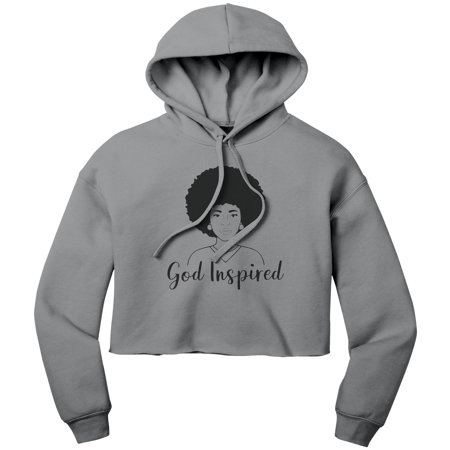 God Inspired | Bella Women's Fleece Hoodie for Christian Woman Afro Hair